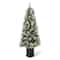 5ft. Pre-Lit Pine Artificial Christmas Porch Tree, Warm White LED Lights